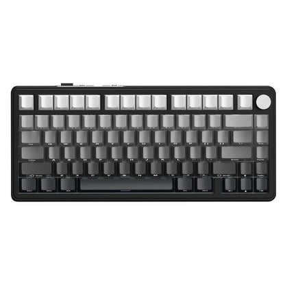 Teclado mecánico ATTACK SHARK X85 trimodo Gasket 75% con perilla CNC, acolchado de 5 capas, hot-swap, retroiluminación RGB y NKRO