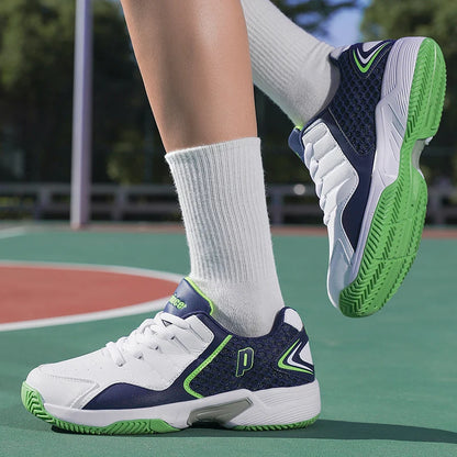 Professional Men Women Leather Badminton Shoes Couple Anti-Slip Training Sneakers Lightweight Tennis Shoes Volleyball Sport Shoes