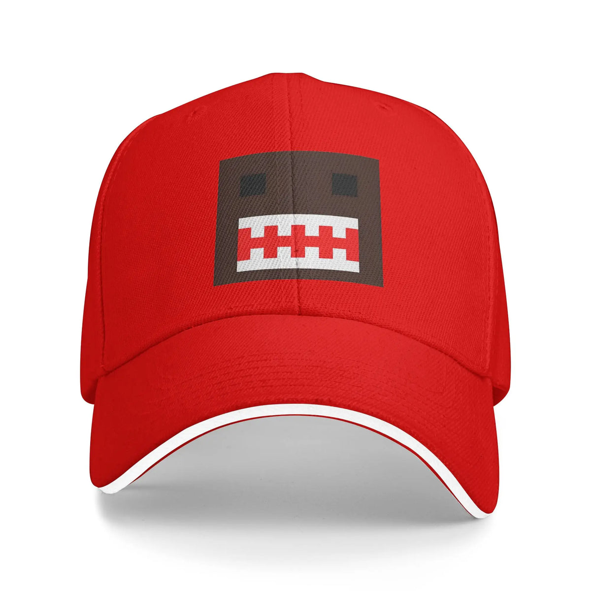 Cappellino PIXEL Domo Kun con volto da bambola, modello Sandwich, per uomo e donna, stile hip-hop e baseball, carino e divertente, regolabile, adatto alla pesca e a tutte le stagioni