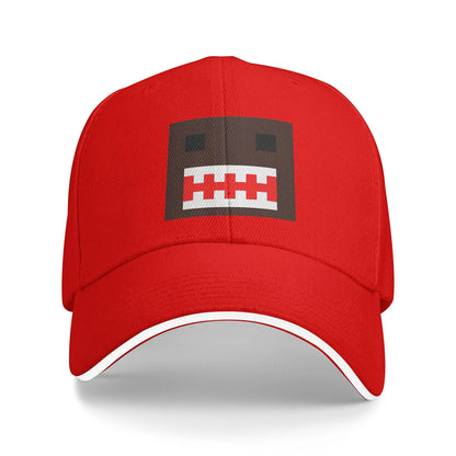 Cappellino PIXEL Domo Kun con volto da bambola, modello Sandwich, per uomo e donna, stile hip-hop e baseball, carino e divertente, regolabile, adatto alla pesca e a tutte le stagioni