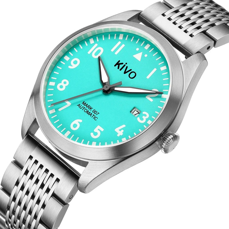 Swiss Aviator Pilot Automatic Watch Field Mechanical Timepieces Fliegeruhr Flieger Wristwatch Reloj Aviador Piloto Clock Uhr