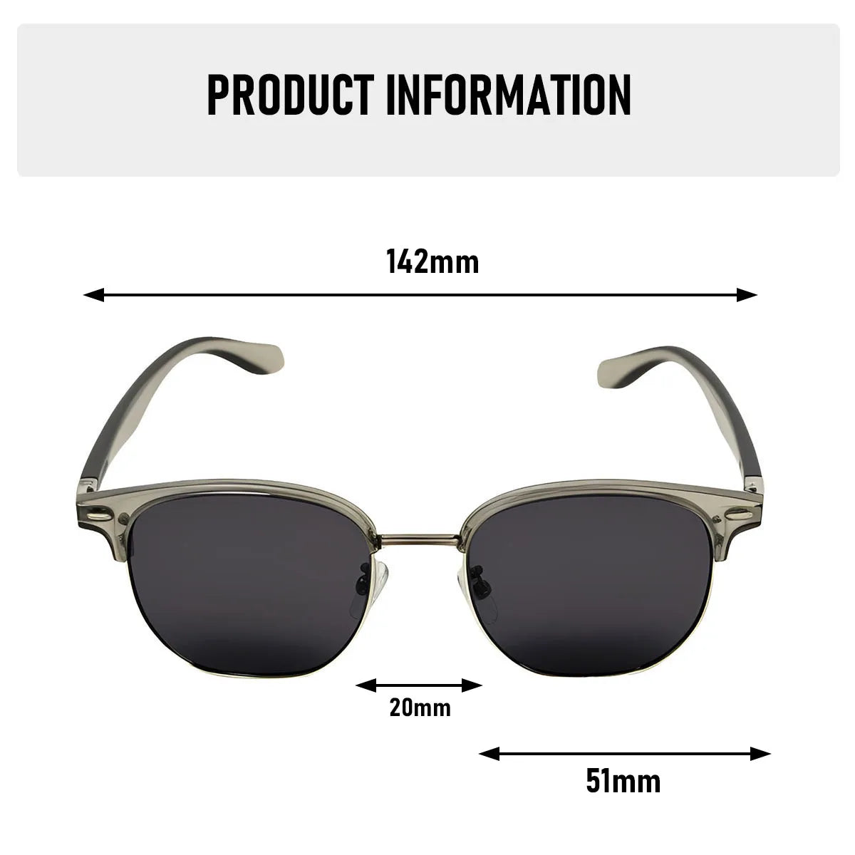 Polarized Sunglass Men Lenses Semi Rimless Vintage Retro Sunglasses Women Trendy Vacation Fashion Glasses Gafas De Sol Hombre