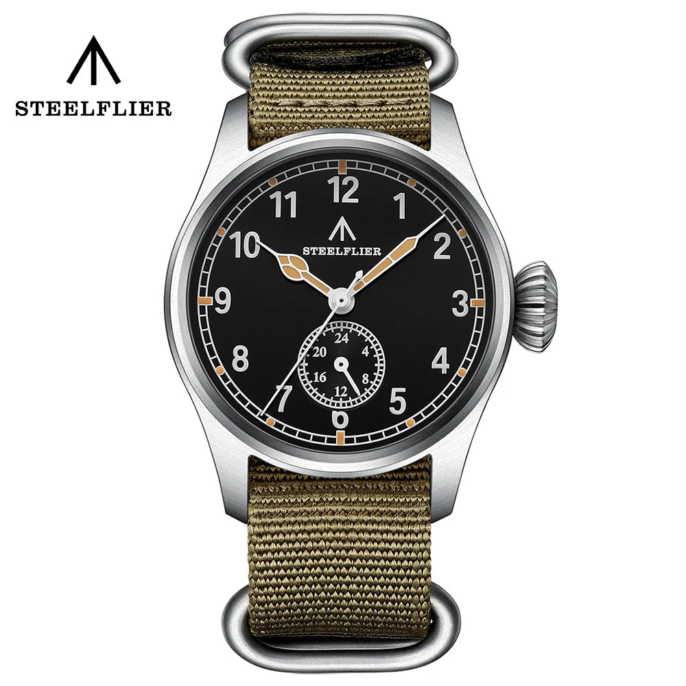Relógio de Pulso de Quartzo de Luxo STEELFLIER Official SF746, Luminoso Suíço, Movimento Silencioso VH60, 20Bar, Impermeável, Multi-Fuso Horário