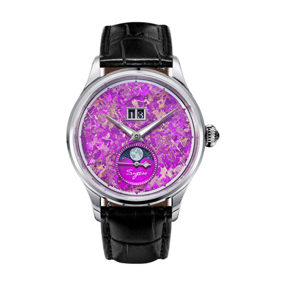 Automatic Man Watch Moon-Phase ST2528 Movement Waterproof Mechanical Wristwatches Sapphire Crystal Titanium Dials Clock S401 New