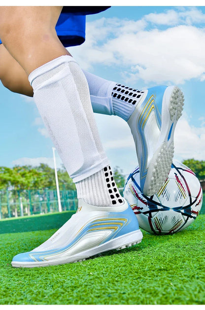 Nouvelles chaussures de football pour hommes TF/FG, chaussures de football professionnelles de haute qualité, chaussures de futsal unisexes pour femmes, vente chaude, crampons ultralégers, baskets.