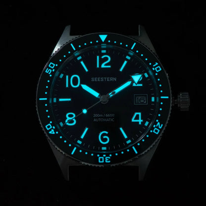 Sugess Diveing Watch of Men Automatic Mechanical Wristwatches 20ATM Waterproof Sapphire NH35A Movement BGW9 Luminous New S434-2