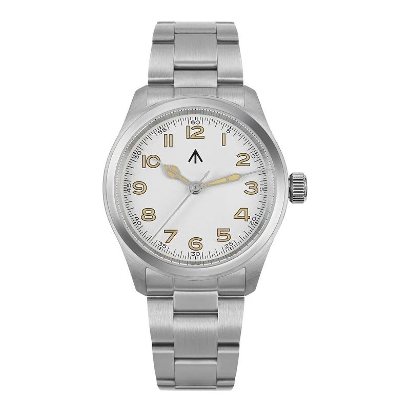 Militado ML08 V2 Vintage Quartz Watch Military VH31 Movement  Double Sapphire Crystal C3 BGW-9 Luminous Waterproof 38mm Watch