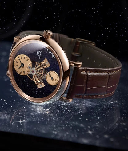 Shanghai The Bund Sky Dome Series Men's Mechanical Watch, 42mm Center Flywheel Automatic, Limited Edition Brand Watch