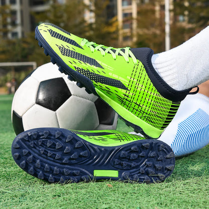 Novas chuteiras de futebol para homem, futsal e futebol indoor, botas desportivas para jogo e treino, criança, pitons TF para relva, proteção no tornozelo, bestseller, alta qualidade, leves