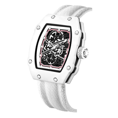 Nuovo orologio da uomo al quarzo ultra sottile a forma di tonneau, best seller di moda, orologio da uomo di marca, orologio di lusso al quarzo