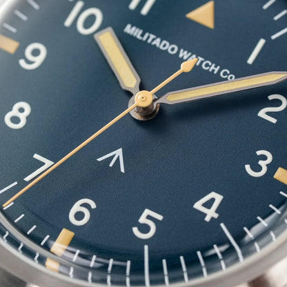 Militado ML14 Quartz Watch Cream Dial VH31/VH65 Sweep Movement Bubble K1/ Sapphire Luminous 36Mm Vintage Watches 100M Waterproof