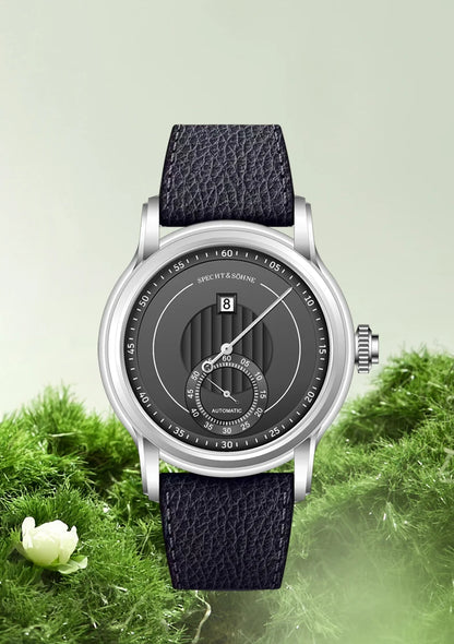 Novidade 2026 Relógio de Luxo Specht & Söhne Jump Hour Automático Mecânico para Homem, Cristal de Safira, Relógio de Pulso em Aço Inoxidável