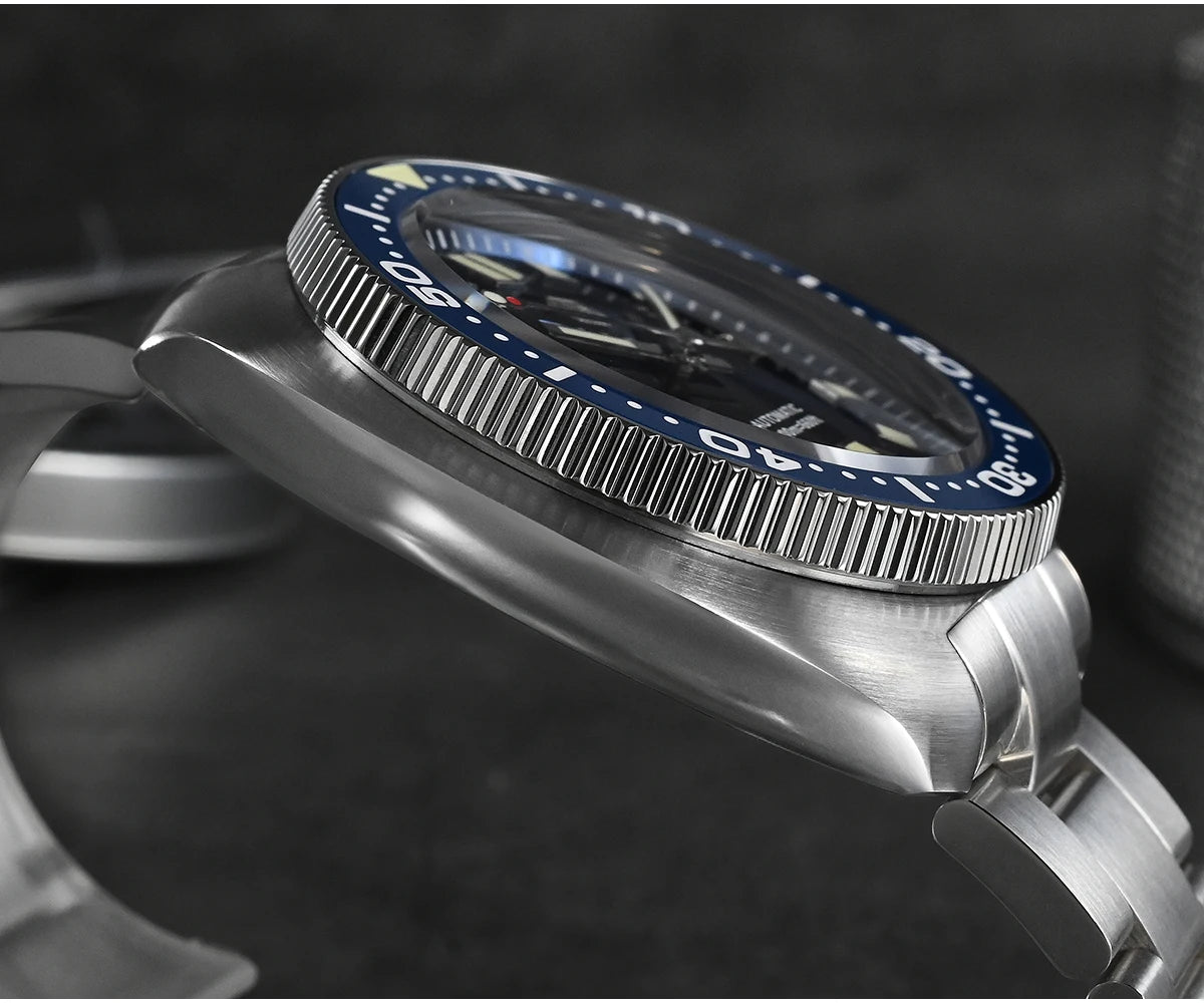 San Martin Turtle Men Diver Watch 44mm NH35 Automatic Mechanical Wristwatch Sapphire Waterproof 200m Luminous Relojes SN0047