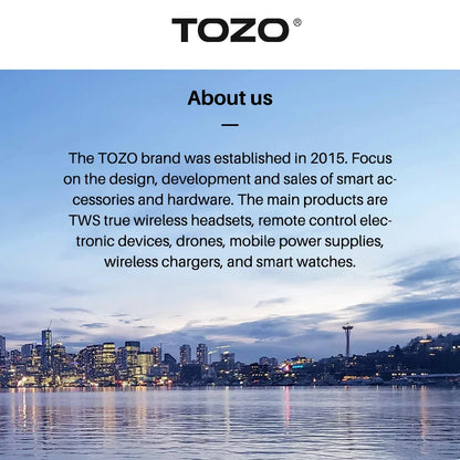 TOZO T10 Bluetooth 5.3 Earphones ,Wireless Headphones , AI Enhanced Calling With Deep Bass, IPX8 Waterproof Earbuds ,45H Play