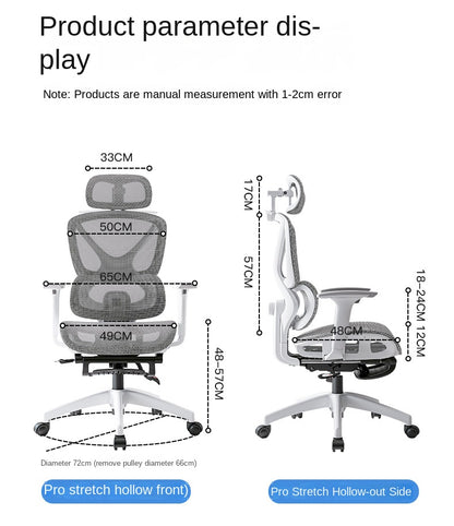 UVR Ergonomic Office Chair with Adjustable Lumbar Support, Breathable Mesh Computer Chair, Reclining Swivel Executive Chair for Home & Office