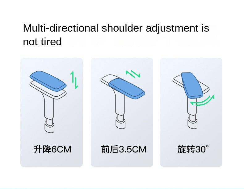 UVR Ergonomic Office Chair with Adjustable Lumbar Support, Breathable Mesh Computer Chair, Reclining Swivel Executive Chair for Home & Office