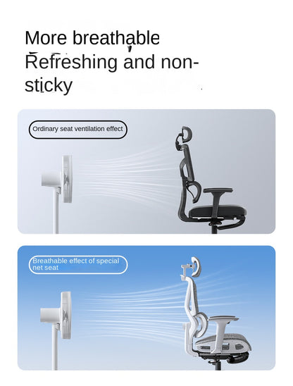 UVR Ergonomic Office Chair with Adjustable Lumbar Support, Breathable Mesh Computer Chair, Reclining Swivel Executive Chair for Home & Office